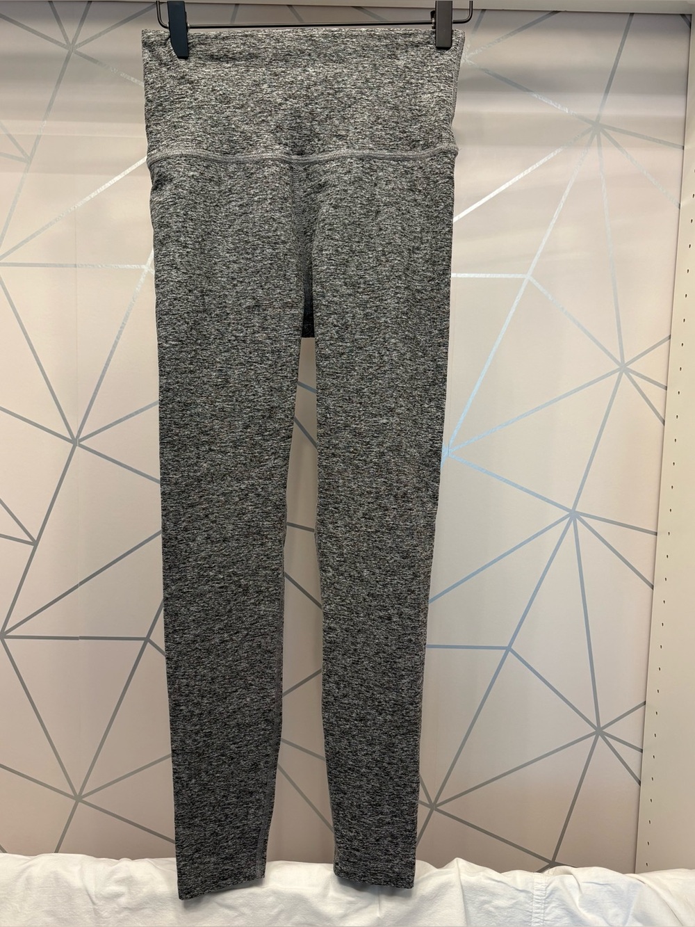 Beyond Yoga Gray Heather High Rise Leggings Size M Made in USA